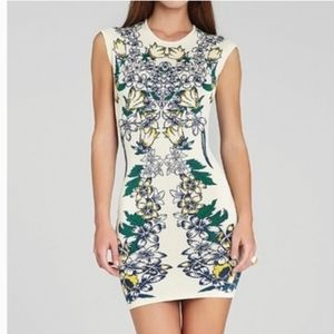 BCBG Ellena Tiger Lily Dress bodycon dress size XS